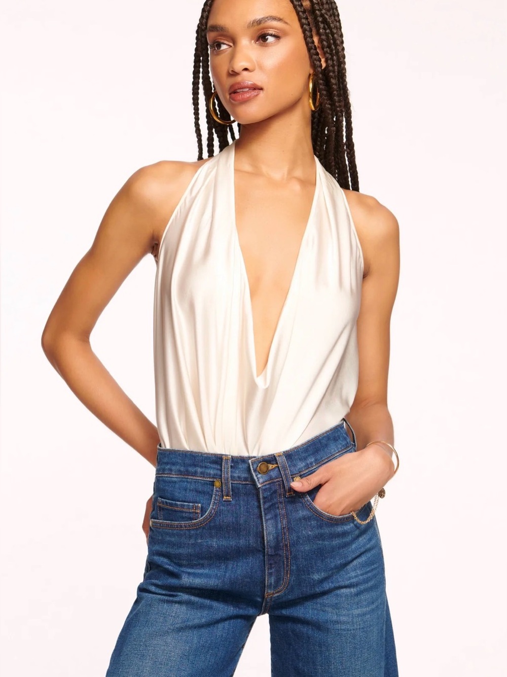 Ramy Brook Harriet Silk Convertible Halter Tank Top Medium - Picture 7 of 10